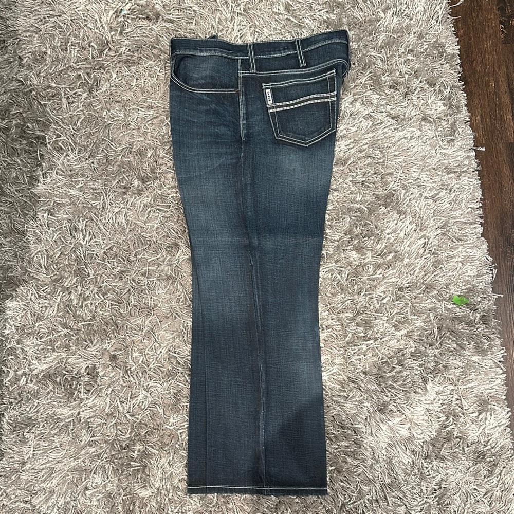 Dark Blue Cinch Jeans 38x30 fresh cowboy starch!